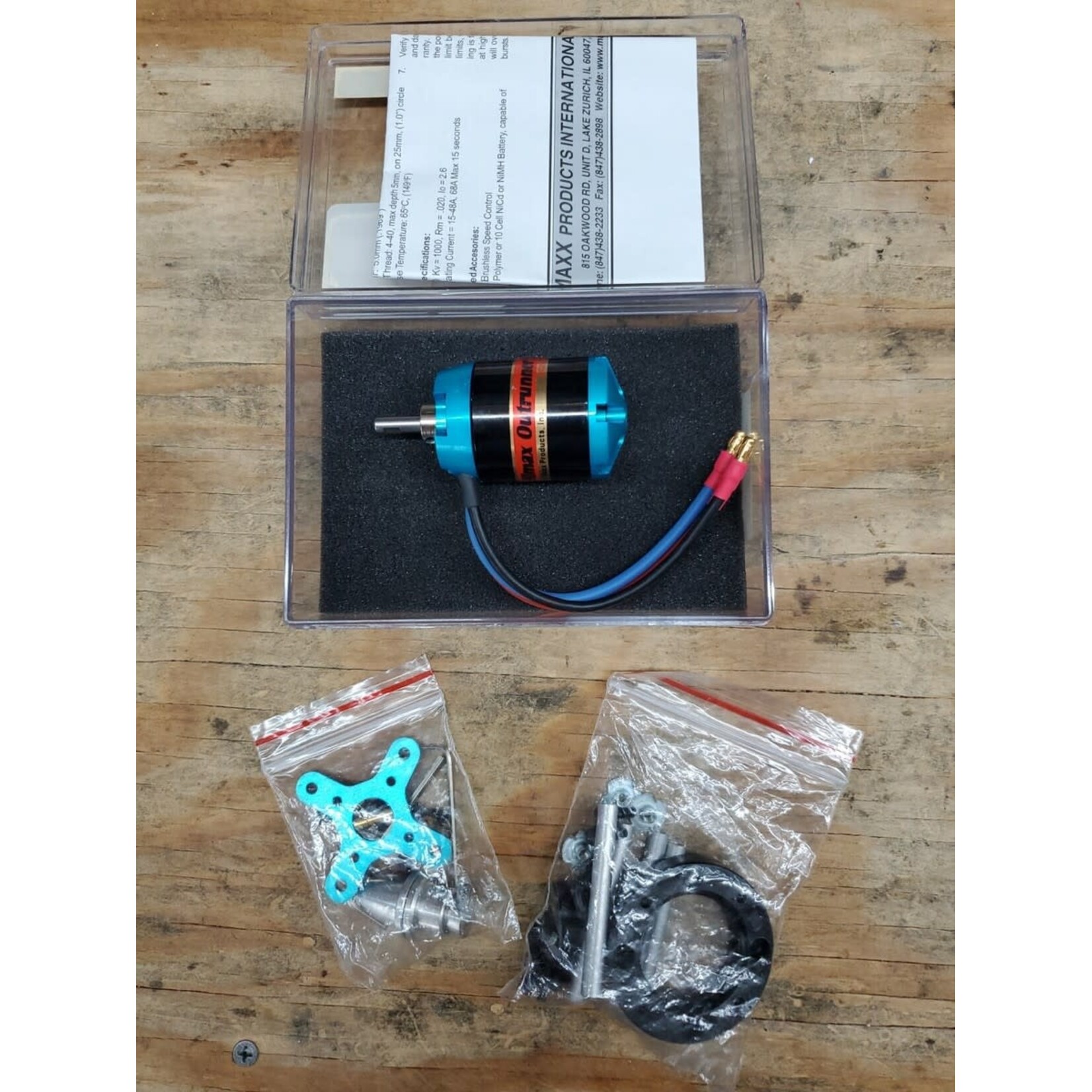 MPI HC3528-1000 MPI Himax Brushless Outrunner Motor with Mounting Hardware