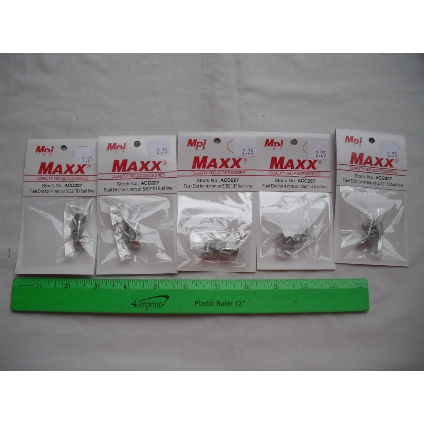 MPI ACC227 Lot of 5 MPI Fuel Dot, 4 mm or 5/52" ID Line
