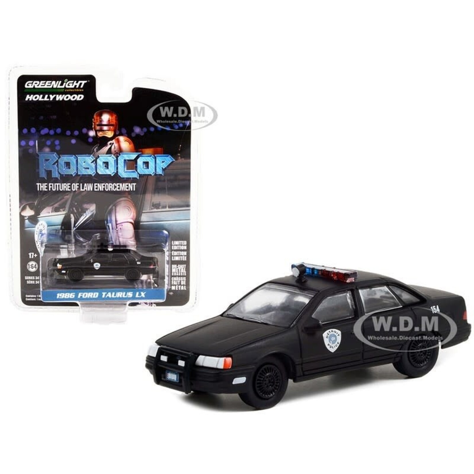 Greenlight GLT44940-D Greenlight 1986 Ford Taurus Detroit Metro Police - RoboCop