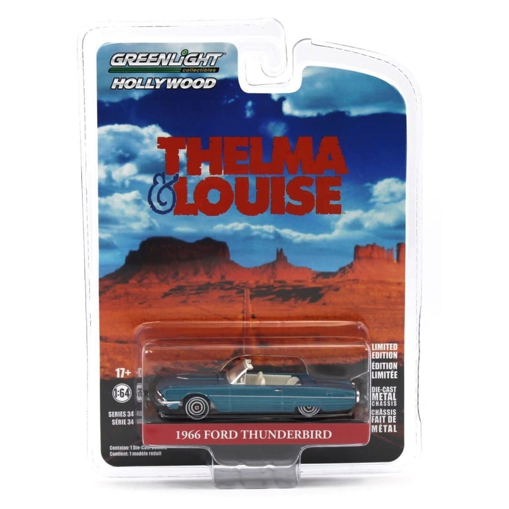 Greenlight GLT44940-E Greenlight Greenlight 1966 Ford Thunderbird Thelma & Louise Convertible