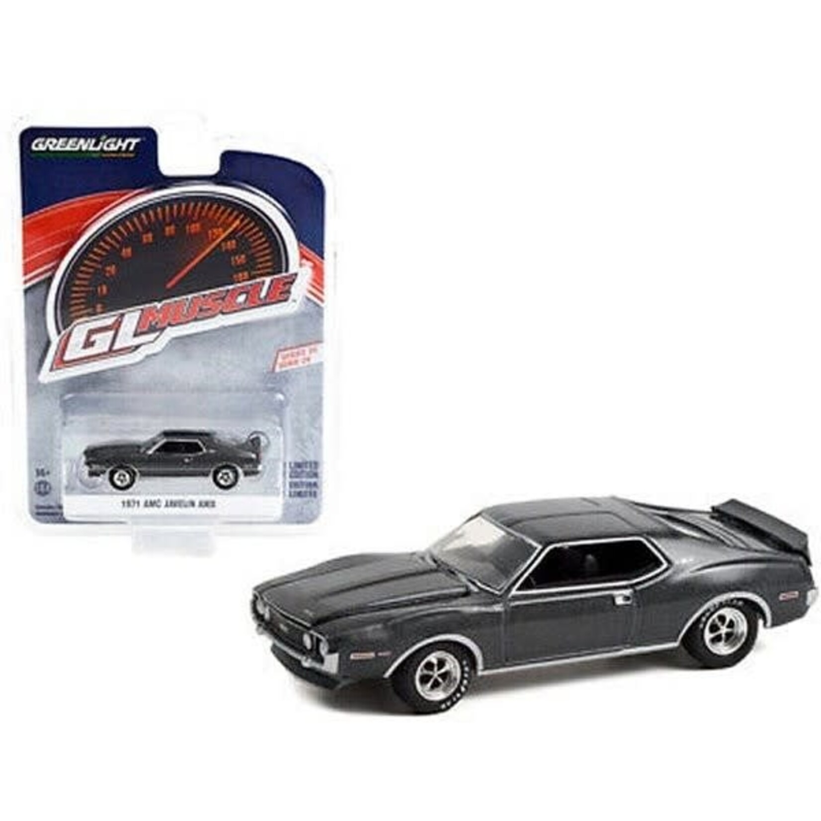 Greenlight GLT13310-A Greenlight 1971 GMC Javelin AMX Grey  Muscle Series 26