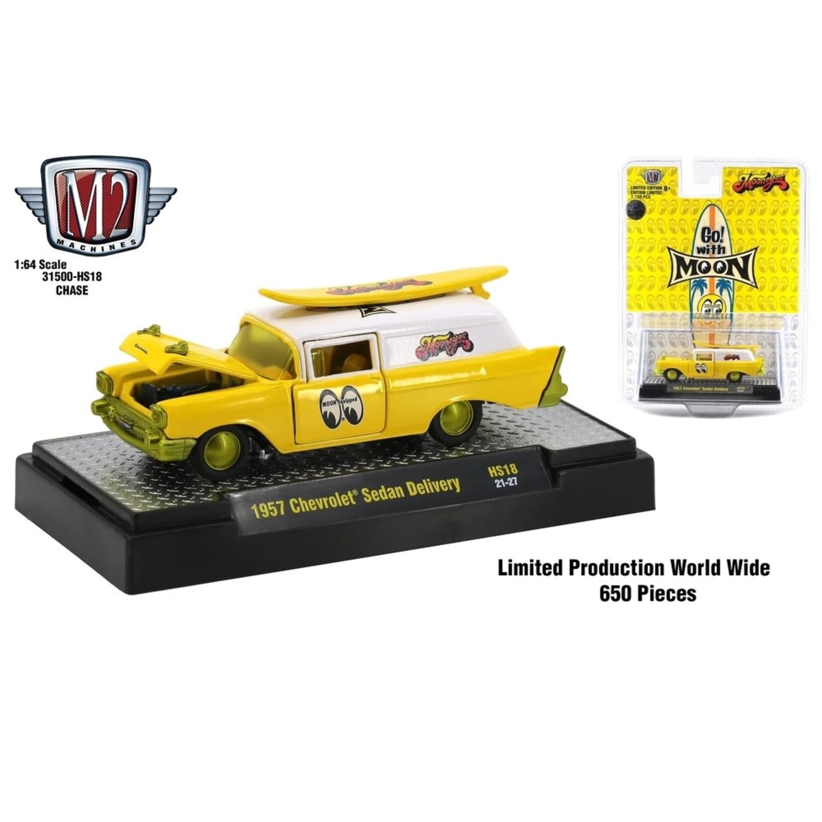 M2 Machines M2-31500-HS18-CHASE M2 Machines 1957 Chevrolet Sedan Delivery Mooneyes
