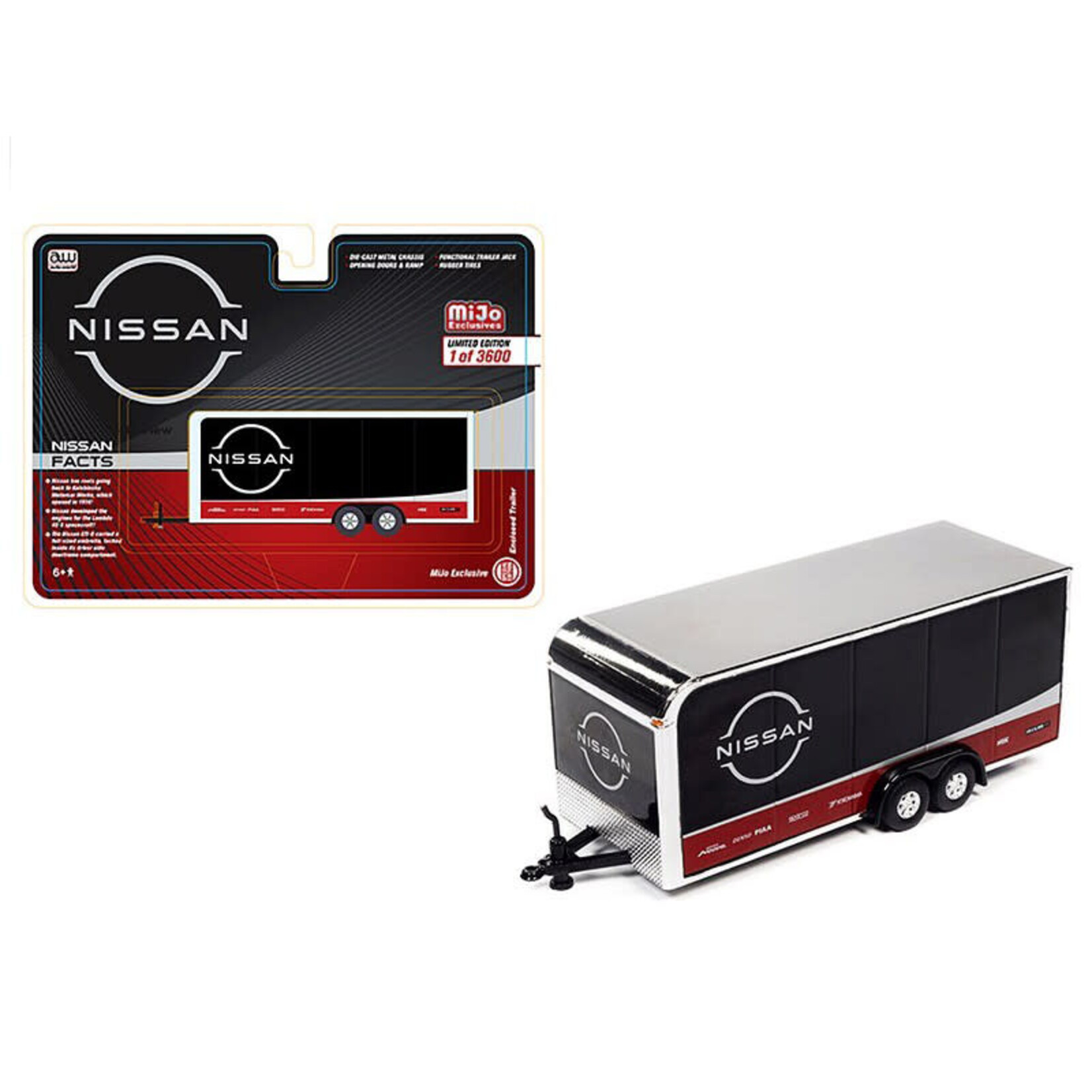 Auto World CP7800 Auto World Nissan Enclosed Trailer Limited Edition Mijo Exclusive