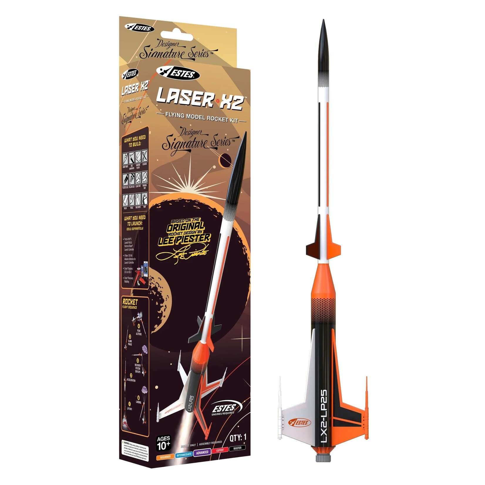 Estes EST7320 Estes Laser X2 Rocket Lee Piester Signature Series