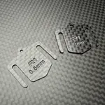 R1 R1-920284 R1WURKS R1B Front Arm Mount Shim Set, Carbon Fiber