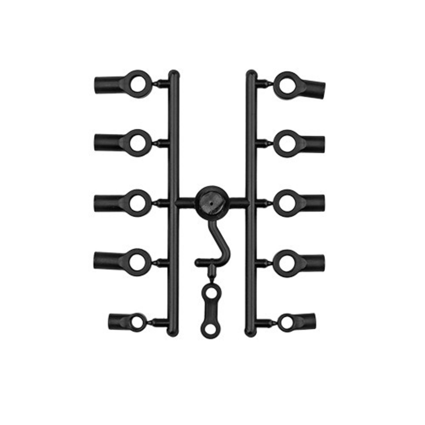 Team Associated ASC7837 Associated RC10 Shock Rod End Set, Black