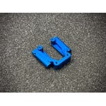 Moto Obscura MOB16220BLU - RC10 B3 / T3 Aluminum Rear Arm Mount - 3° Toe, 3° Anti-Squat  Blue