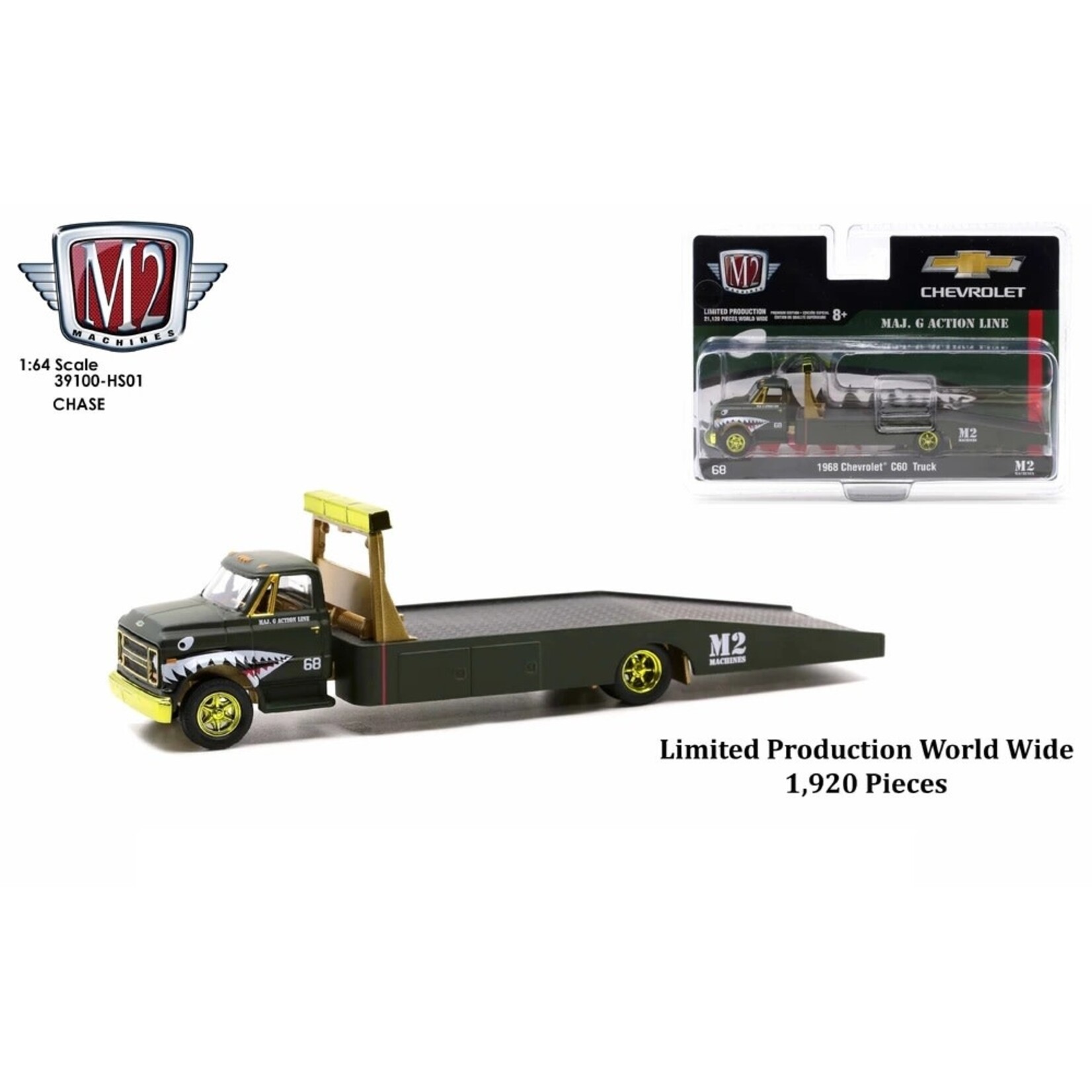 M2 Machines 39100-HS01CHASE M2 Machines 1968 Chevrolet C60 Truck Maj. G Action Line Hobby Exclusive