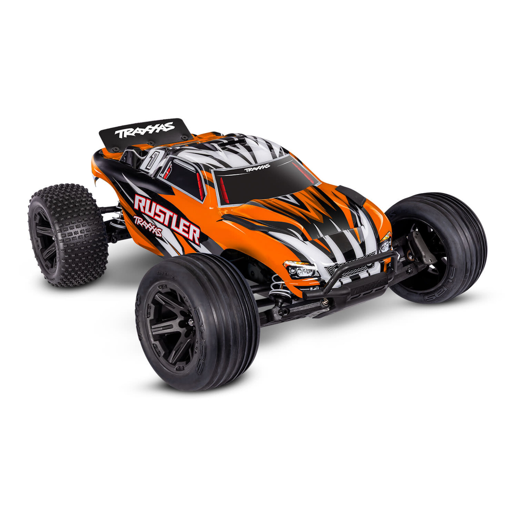 Traxxas TRA37254-8-ORNGX Traxxas Rustler 2WD XL-5 w/Battery OrnageX