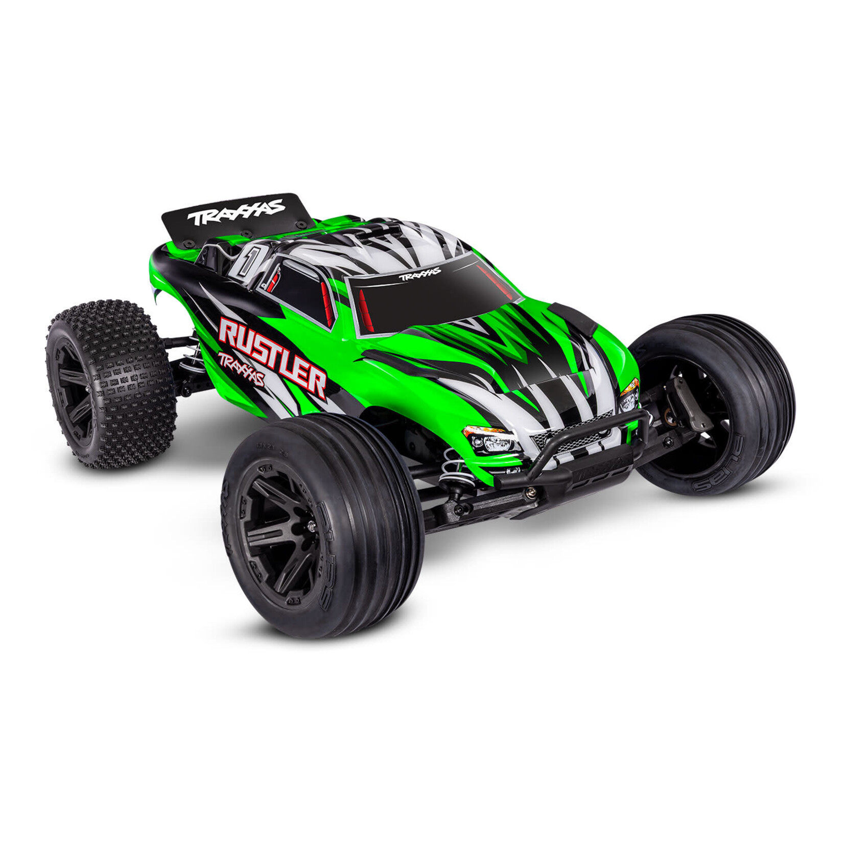 Traxxas TRA37254-8-GRNX Traxxas Rustler 2WD XL-5 w/Battery GreenX