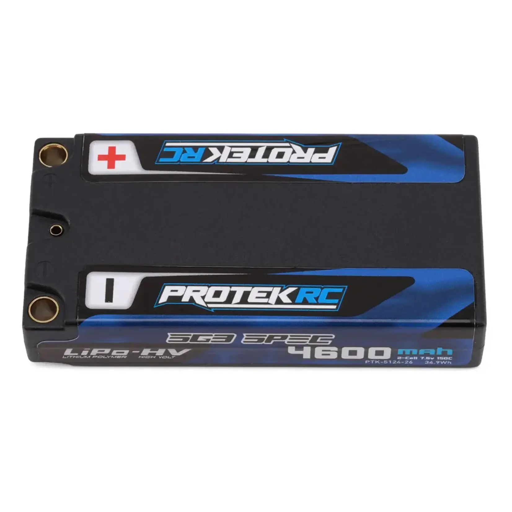 ProTek RC PTK-5124-26 ProTek RC 2S 150C Low IR SG3 HV ULCG Shorty LiPo Battery (7.6V/4600mAh) w/5mm Connectors (ROAR Approved)