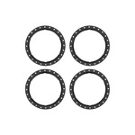 Traxxas **TRA10276-BLK Traxxas Pro Scale Black Aluminum Beadlock Rings (4)