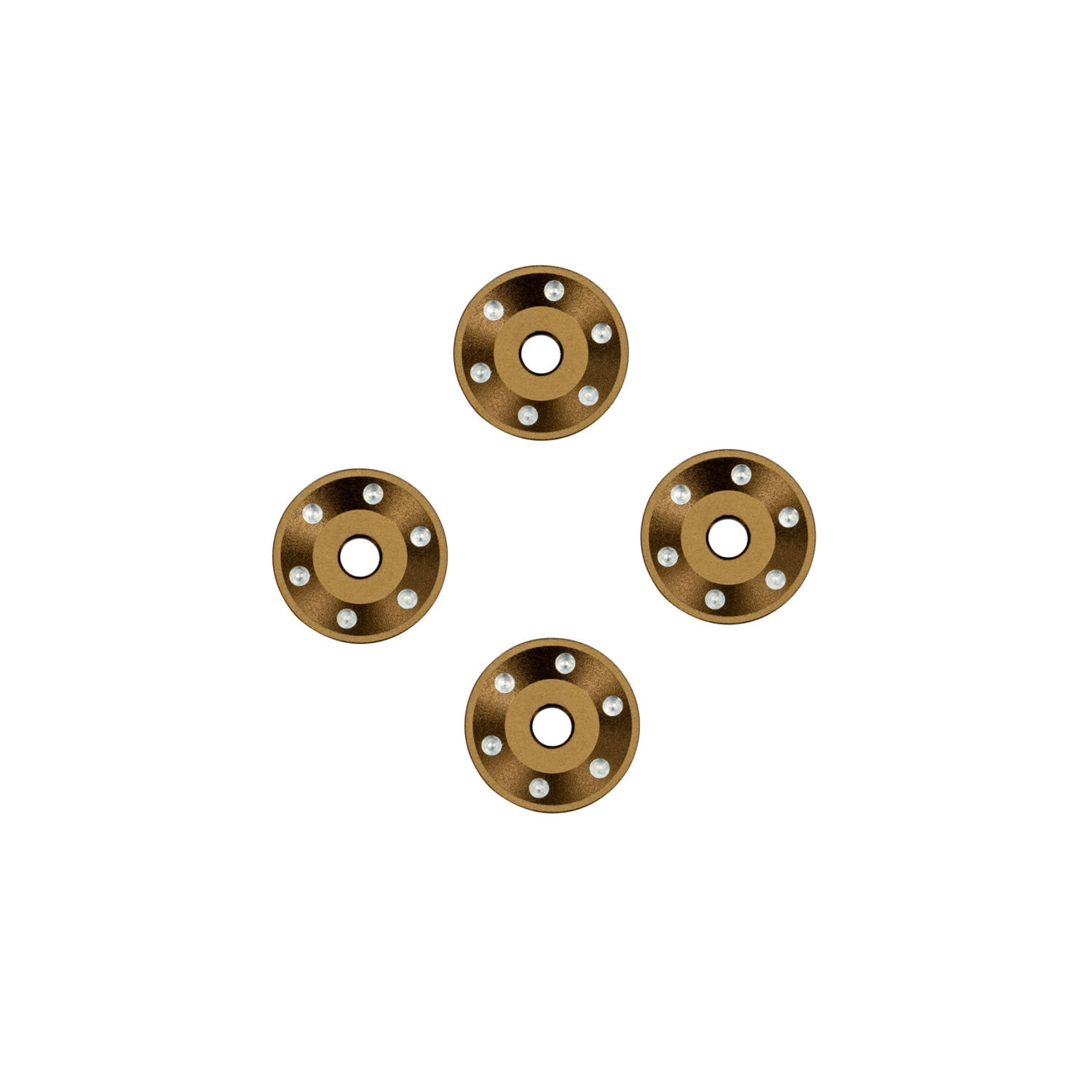 Traxxas **TRA10257-BRNZ Traxxas Bronze Aluminum Wheel Washers (4)