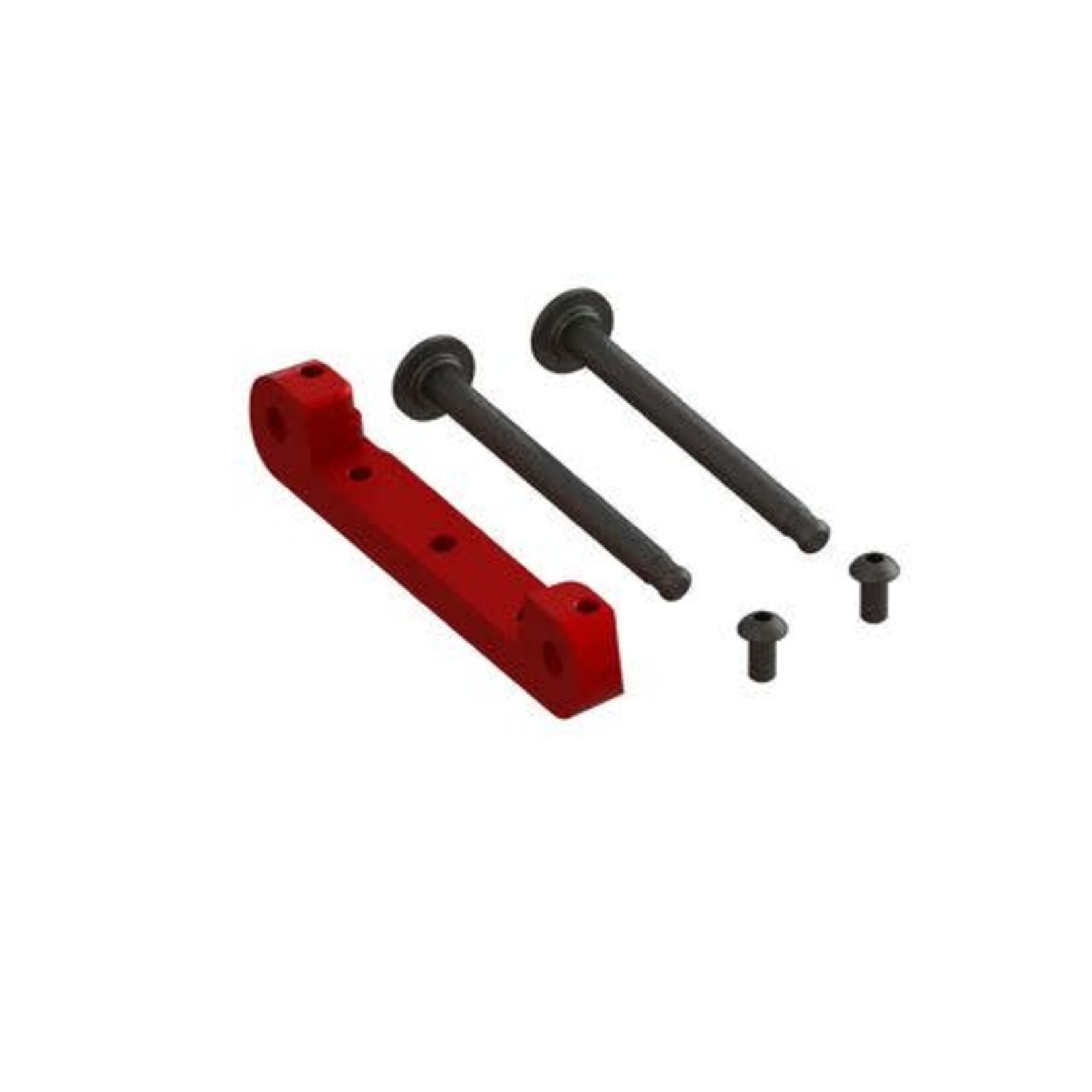 Arrma ARA330659 Front Upper Suspension Mount CNC Aluminum Red