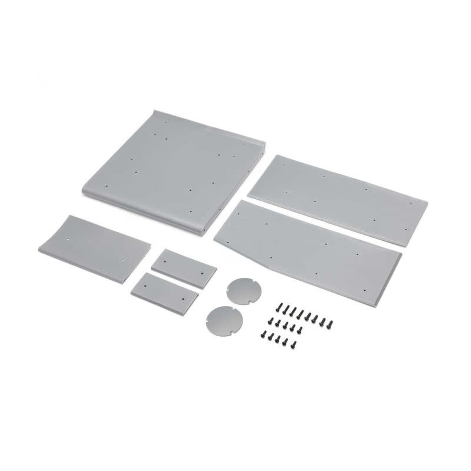 Losi LOS-1893 Team Losi Wing Panel Set, Silver: 22S Sprint