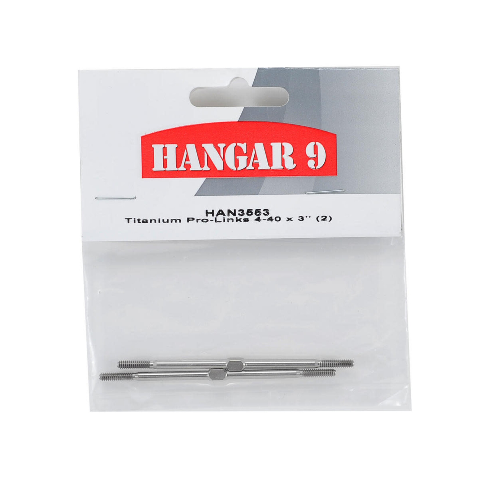 Hangar 9 HAN3553 Hangar 9  4-40 x 3" Titanium Pro-Links (2) ##