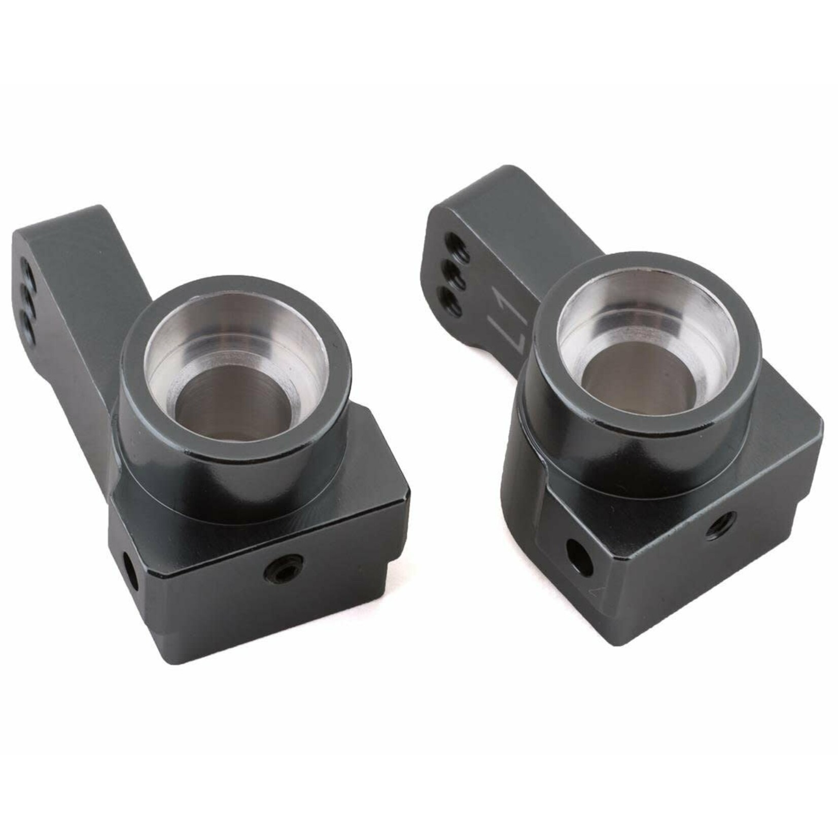 STRC SPTSTC91418-T0GM STRC DR10 Aluminum 0° Toe-In Rear Hub Carriers (2) (Gun Metal) ##
