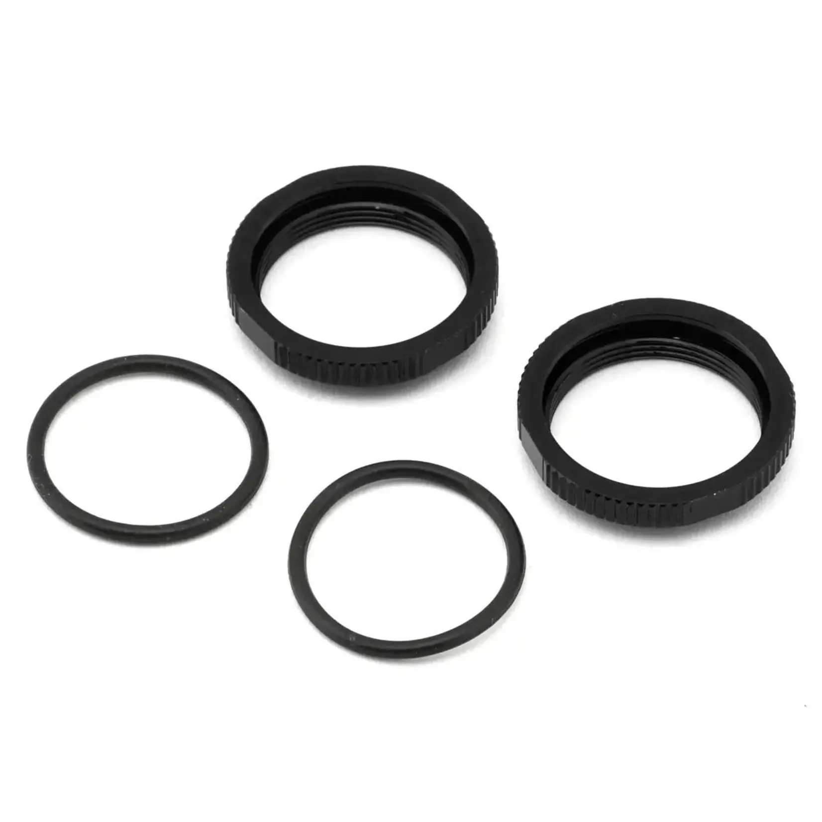 TKR6013BK Tekno RC Aluminum Shock Adjustment Nut Set (Black) (2)
