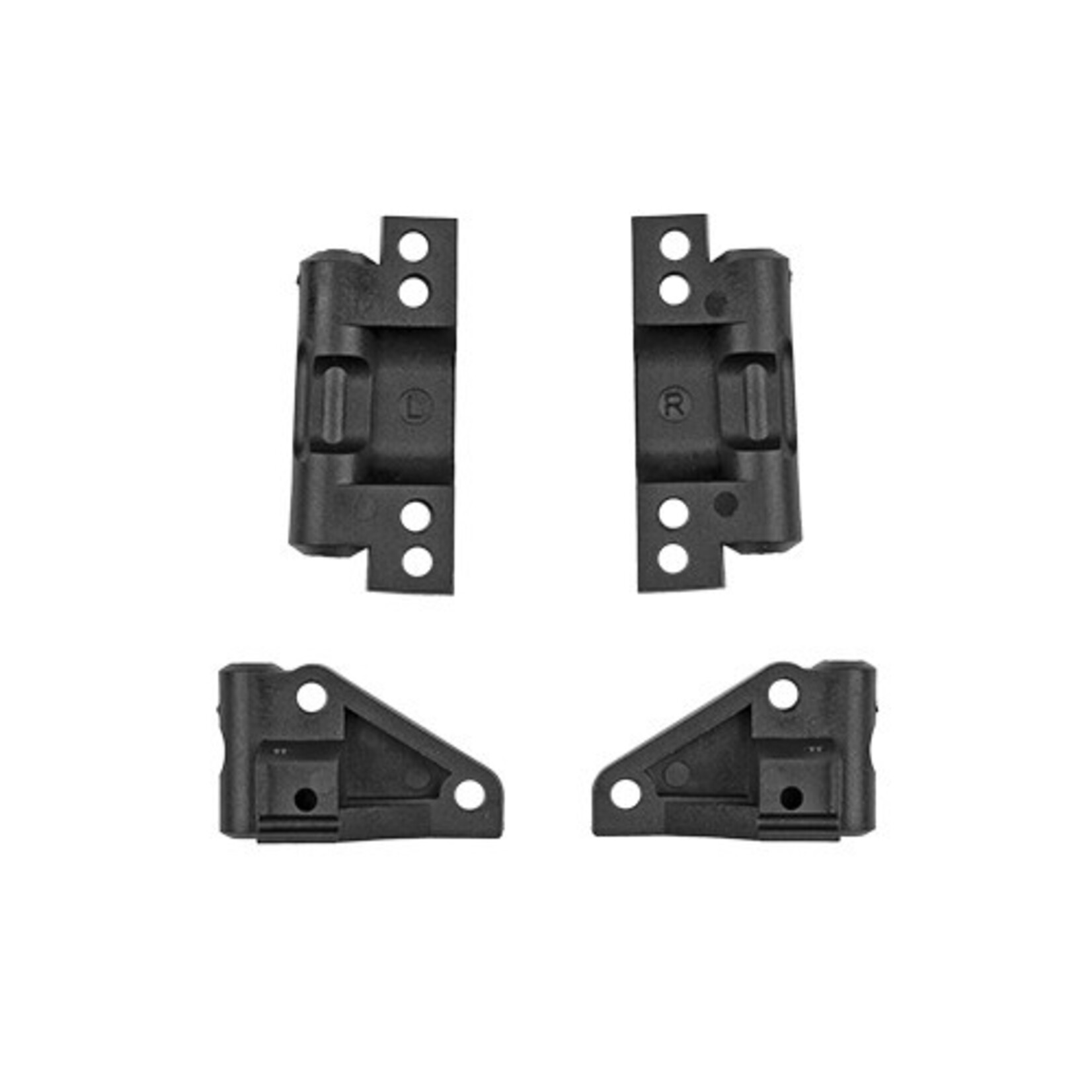 Team Associated ASC6401 RC10 Front And Rear Arm Mounts, Black
