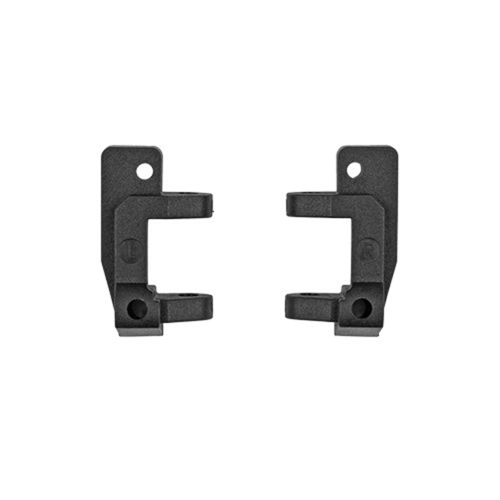 Team Associated ASC6402 RC10 Front Caster Blocks, 25 Deg, Black