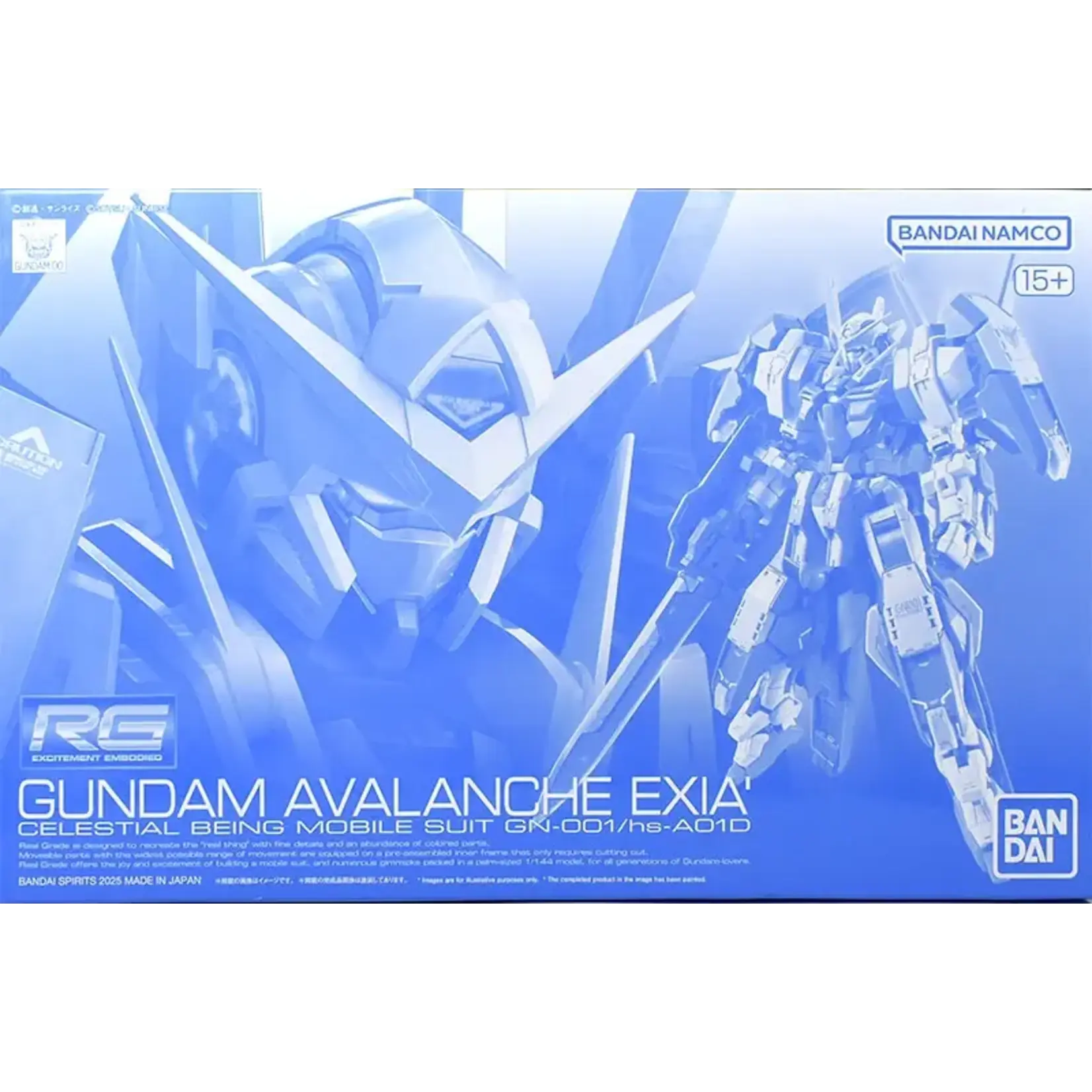 Bandai BANF2762134 Bandai RG Gundam Avalanche Exia "Mobile Suit Gundam 00"