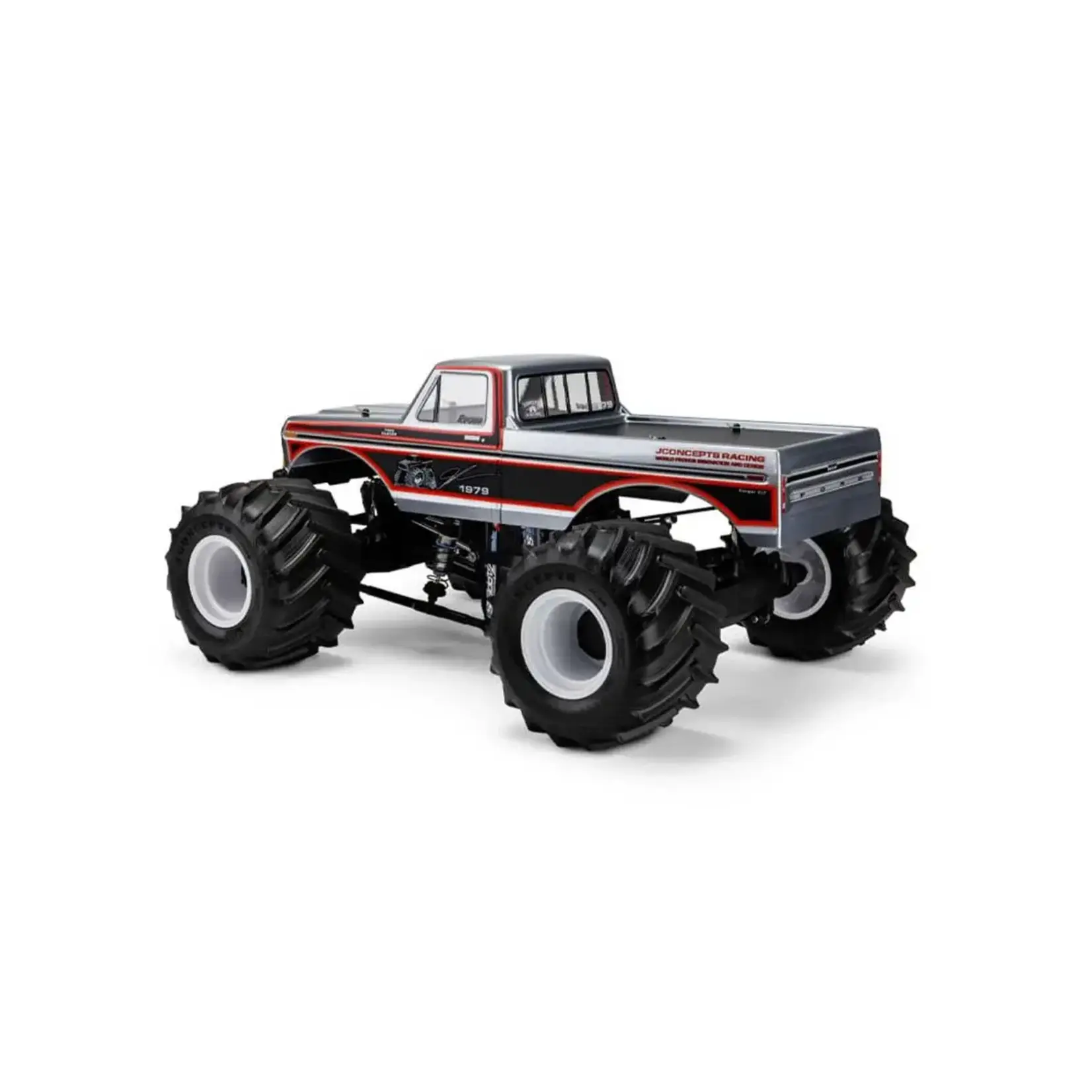 JConcepts JCO0481 JConcepts 1979 Ford F-250 Single Cab 1/10 Monster Truck Body (Clear) (13.0”)