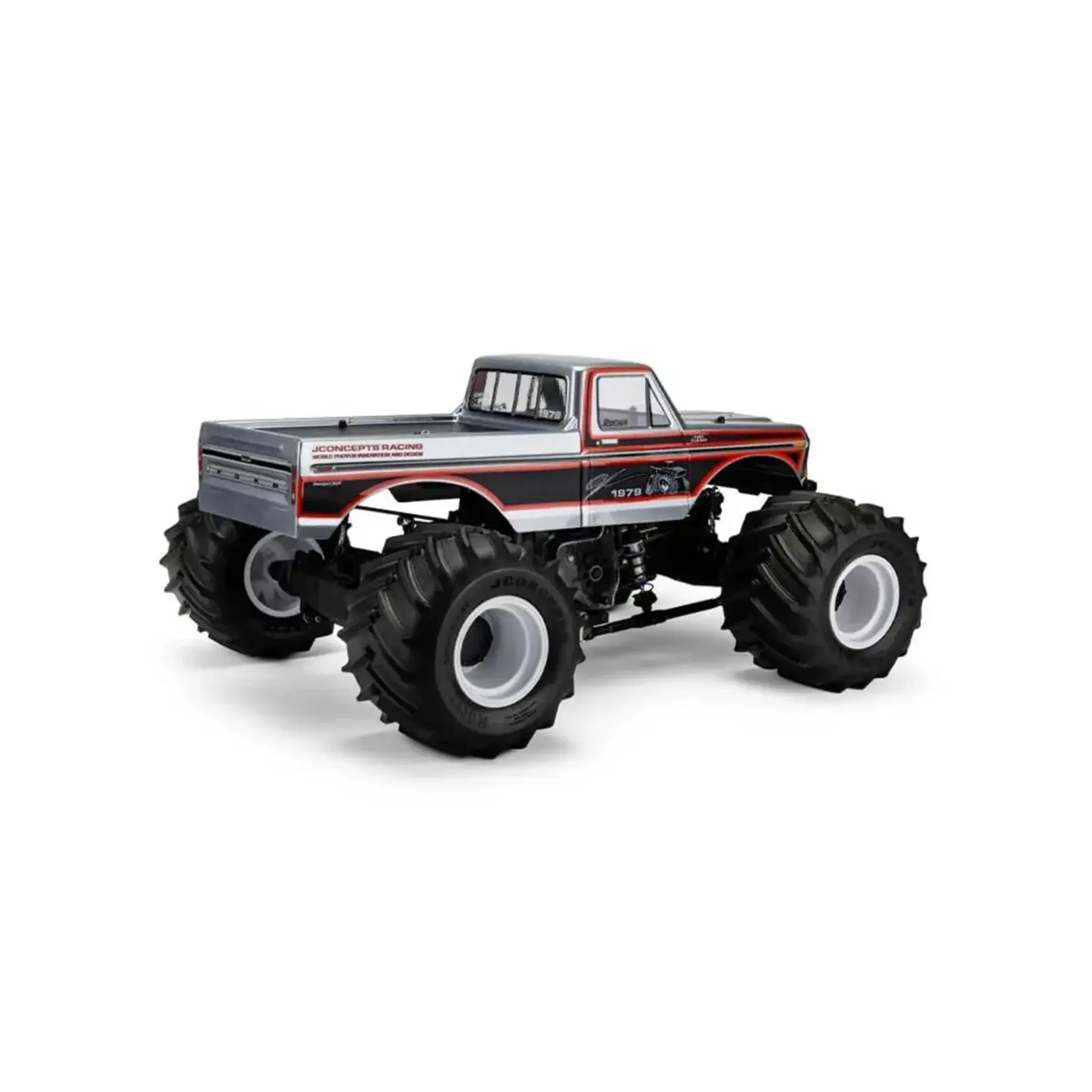 JConcepts JCO0481 JConcepts 1979 Ford F-250 Single Cab 1/10 Monster Truck Body (Clear) (13.0”)
