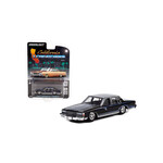 Greenlight GLT63010-D Greenlight 1987 Chevrolet Caprice Lowrider Custom Black California Lowriders Series 1