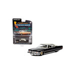 Greenlight GLT63010-E Greenlight 1973 Cadillac Coupe deVille Black with Gold Wheels California Lowriders Series 1