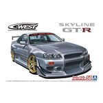 Aoshima AOS-06990 Aoshima 1/24 Nissan C-West BNR34 Skyline GT-R '02