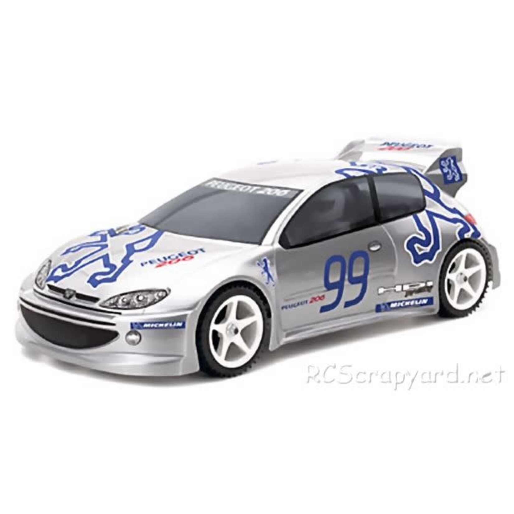 HPI Vintage HPI Peugeot 206 WRC Clear Body Unpainted