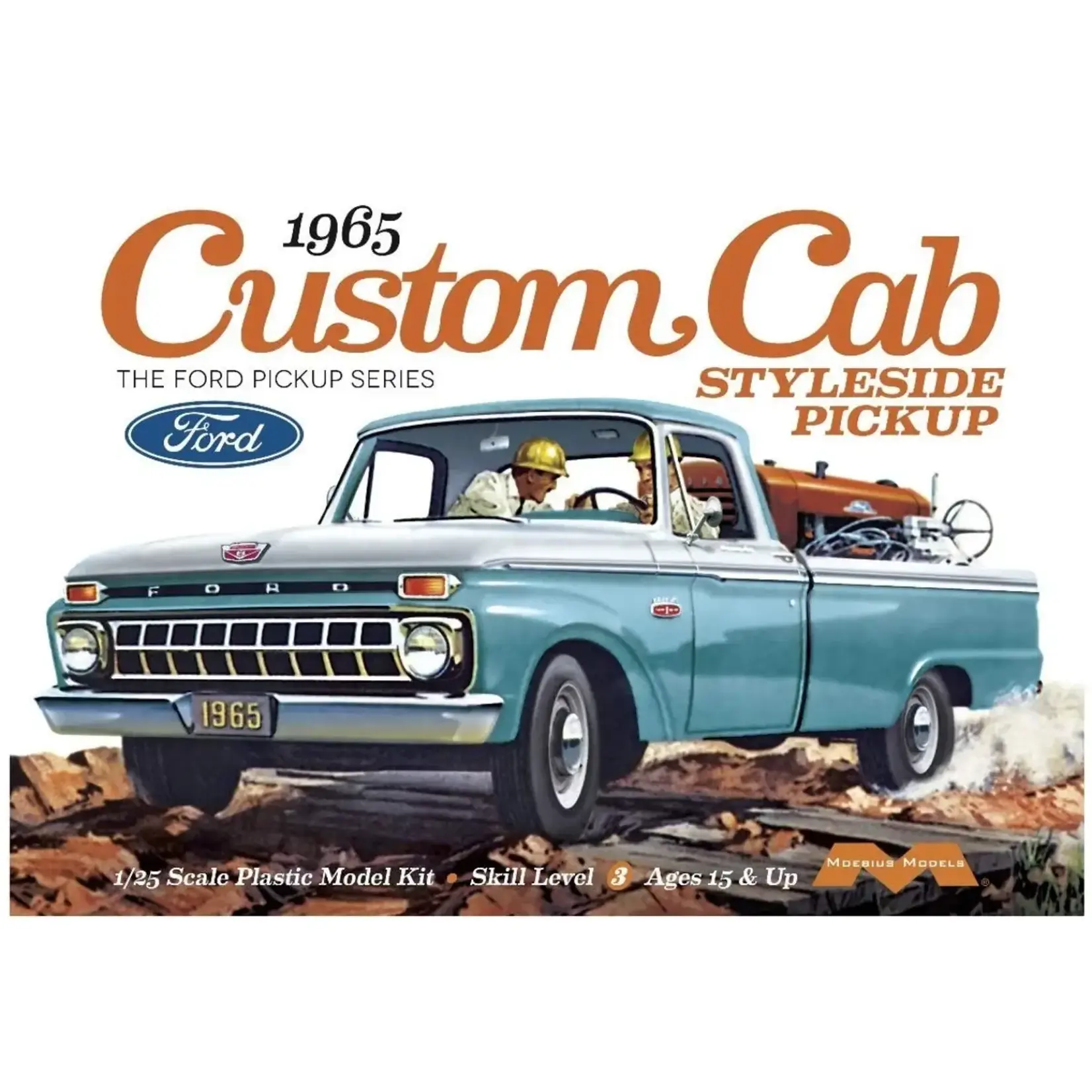 Moebius Model MOE1234 Moebius Model 1965 Ford 1/25th Scale Custom Cab Styleside Pickup