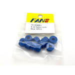 Fan RC FR-0046BU FanRC 8-32 Nylon Nuts, Blue 10Pcs Fits RC10
