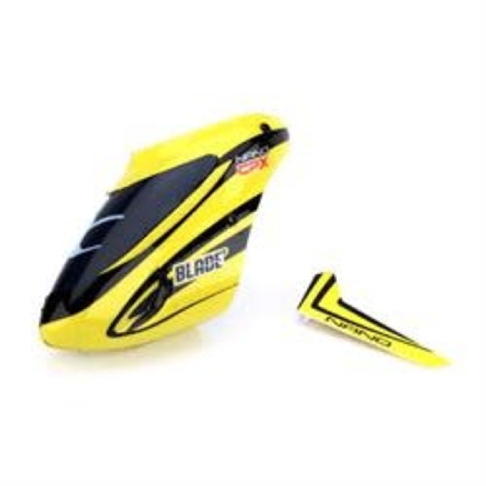 Blade BLH3318 Blade Nano CP X Complete Canopy w/Vertical Fin (Yellow)