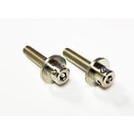 Custom Works RC Products CW8548 Customworks Silver Titanium Wing Mount Bolts (2)