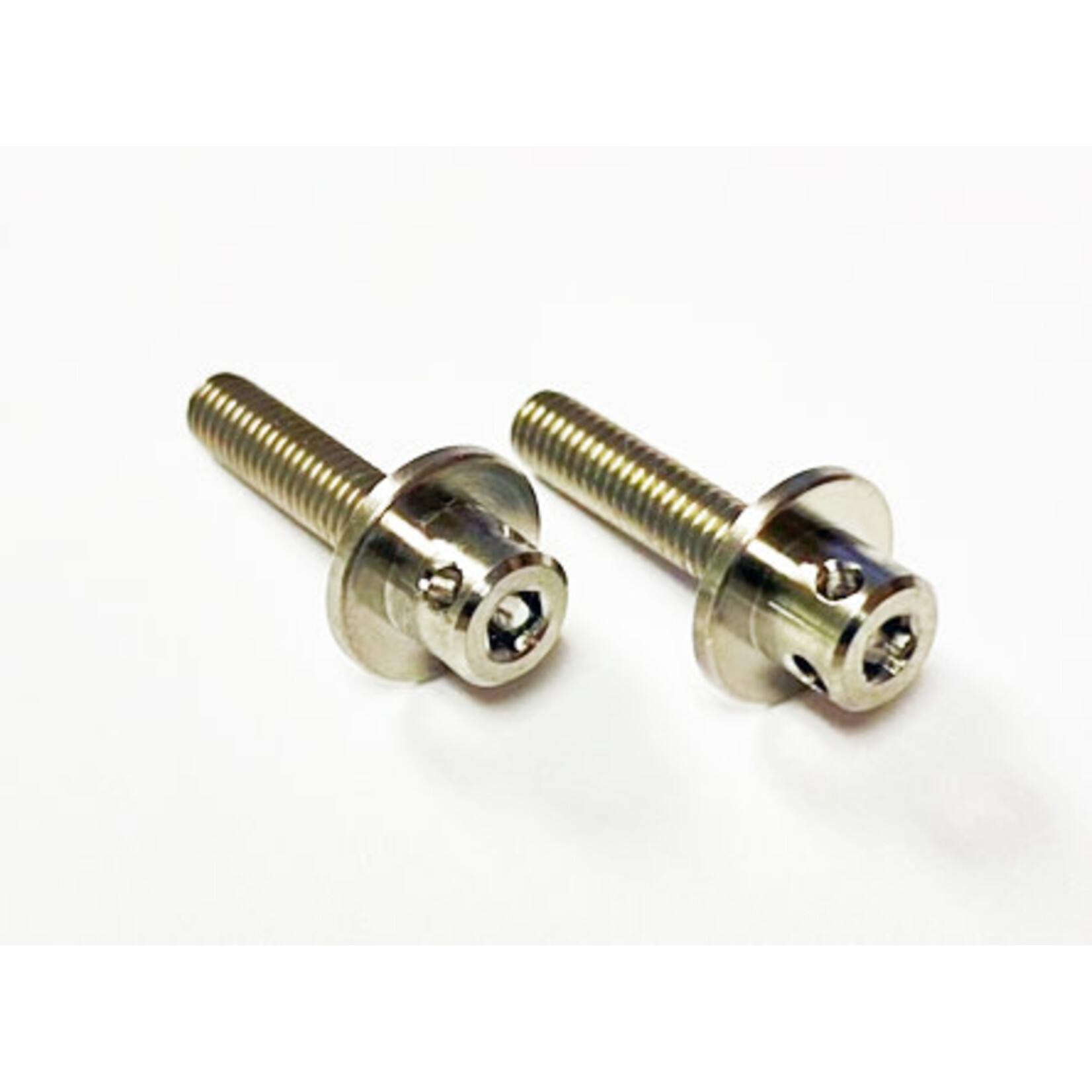 Custom Works RC Products CW8548 Customworks Silver Titanium Wing Mount Bolts (2)