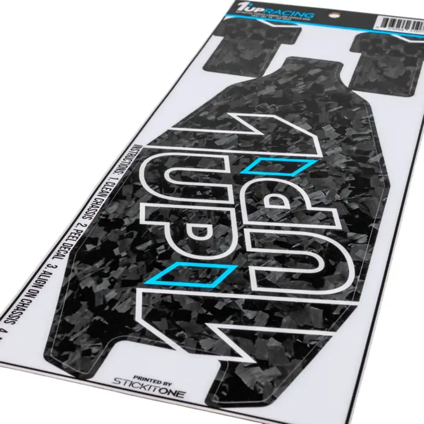 1UP 1UP-3043 1UP Racing Forged Carbon Look Chassis Skin - XRAY XB2 ‘26