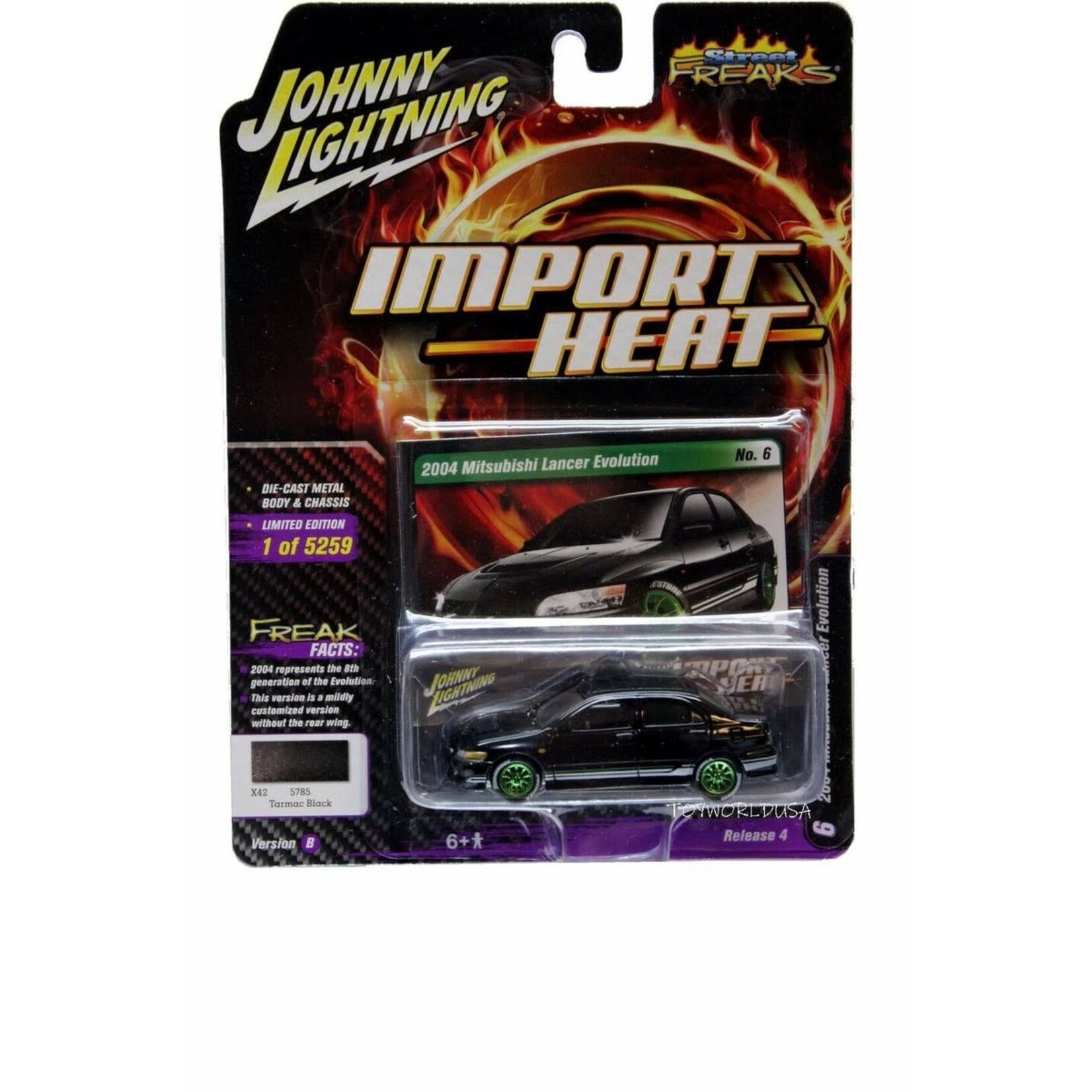 Johnny Lightning Johnny Lightning 2004 Mitsubishi Lancer STREET FREAKS Import Heat