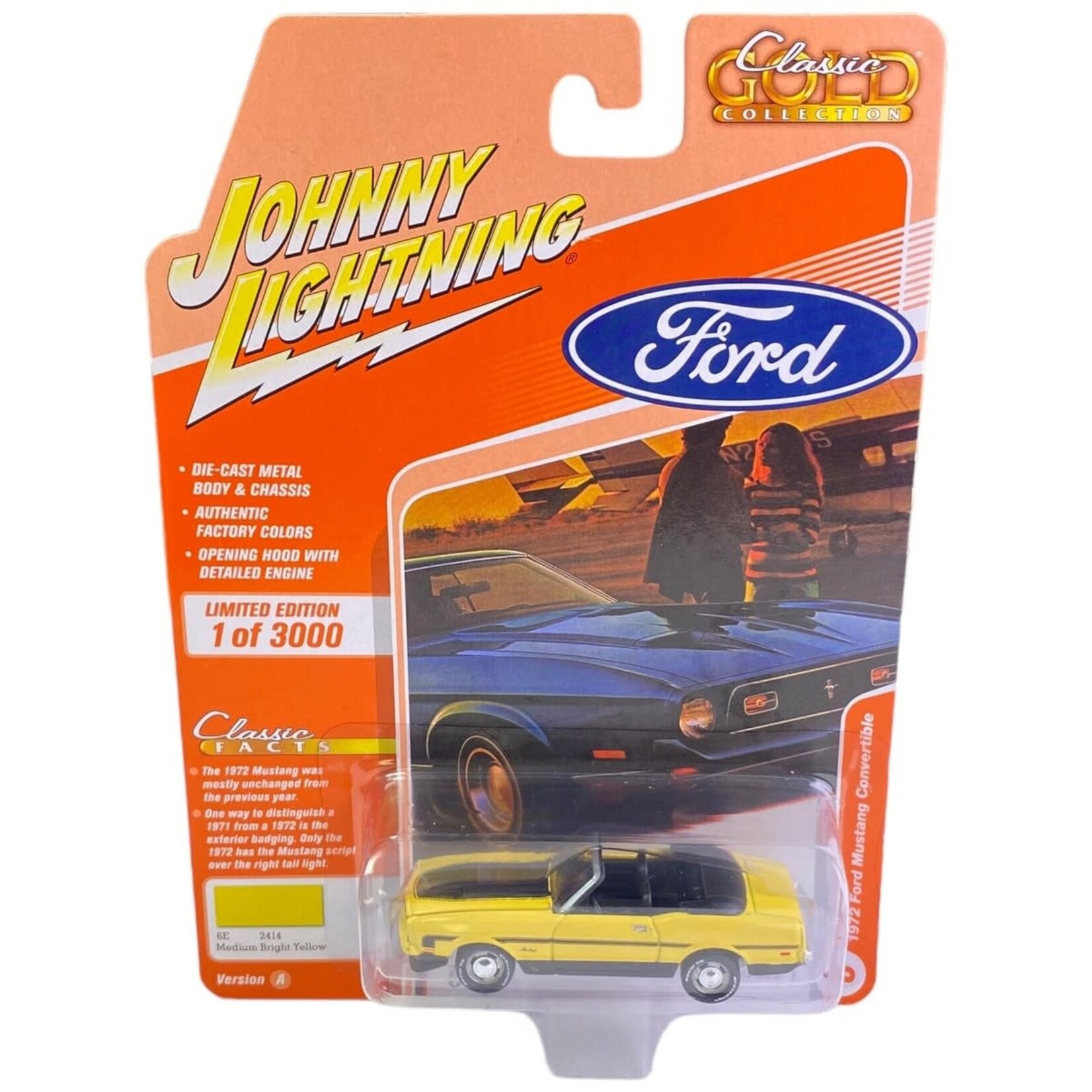 Johnny Lightning Johnny Lightning 1972 Ford Mustang Convertible Yellow