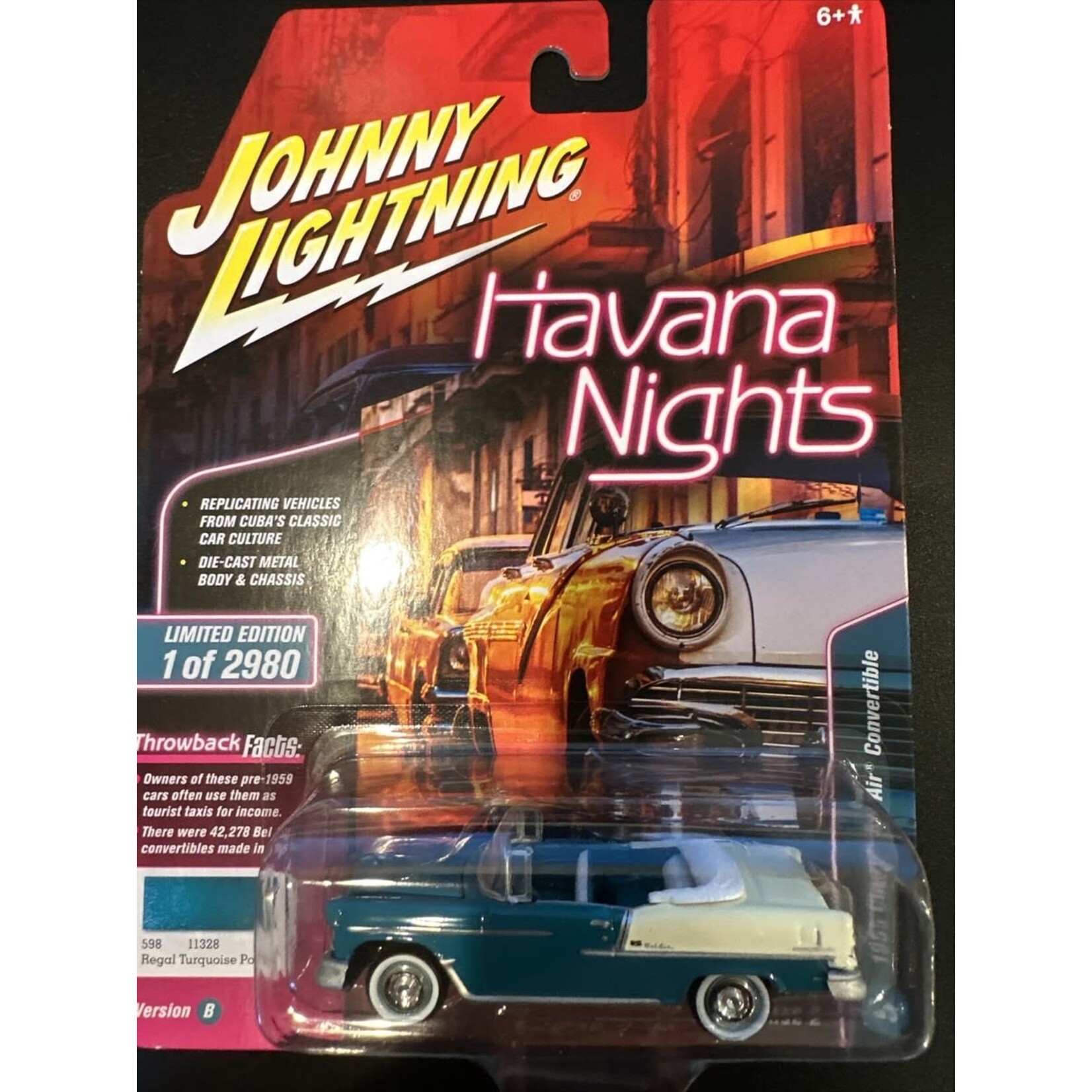 Johnny Lightning Johnny Lightning 1955 Chevy Bel Air Convertible Havana Nights