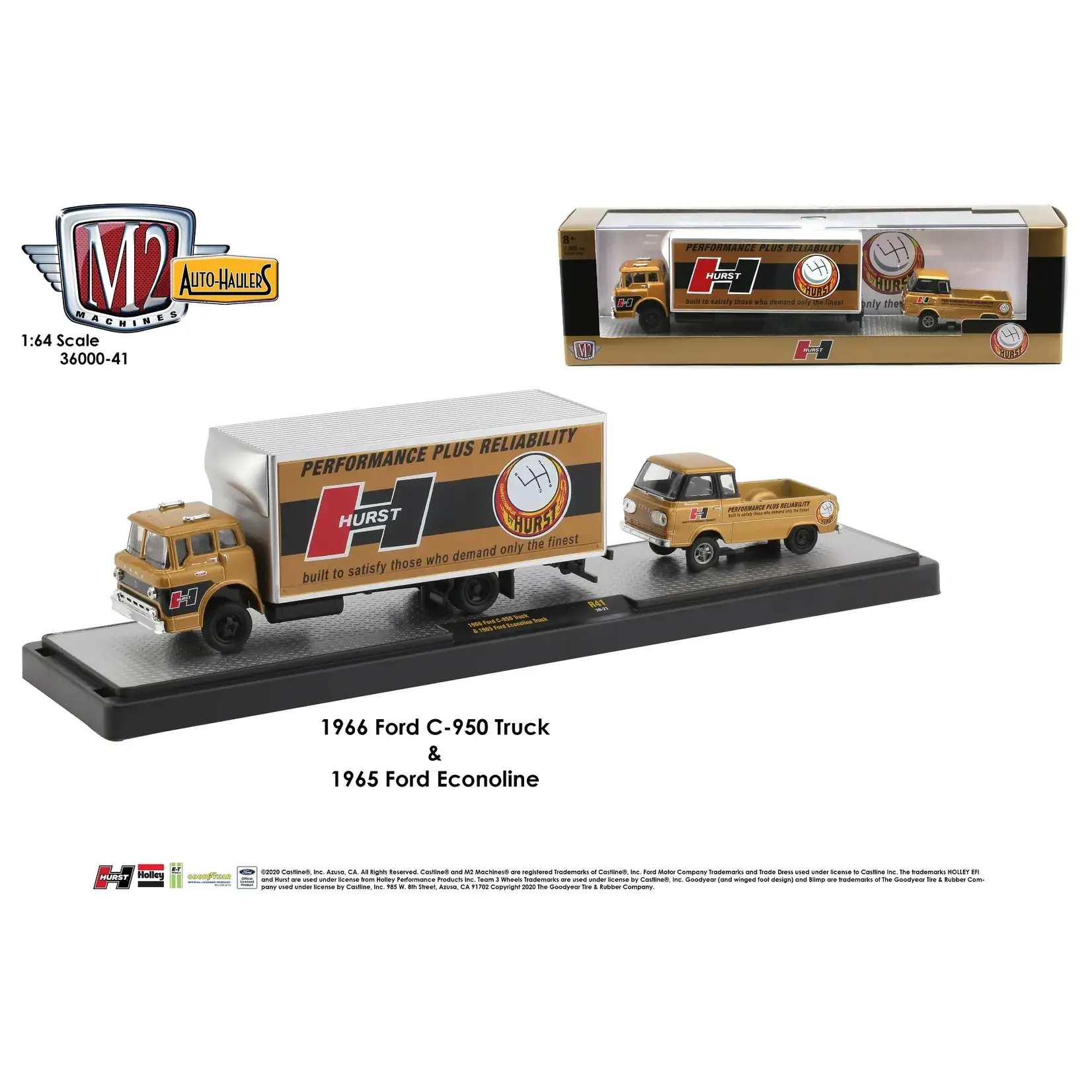 M2 Machines M2-36000-R41-20-21 M2 Machines 1966 Ford C-950 Truck 1965 Econoline Truck