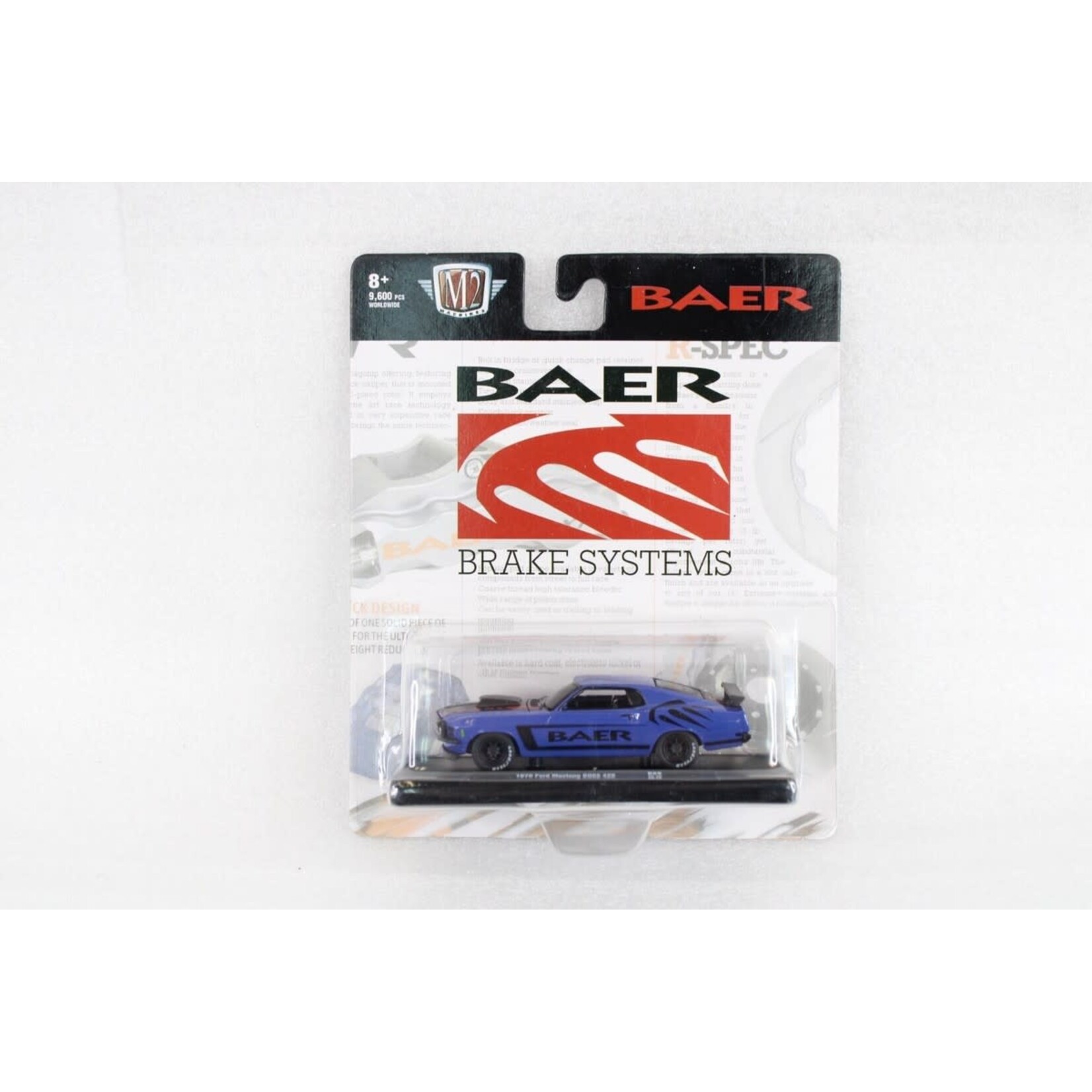 M2 Machines M2-R89-22-28 M2 Machines 1970 Ford Mustang Boss 429 Baer Brakes Blue  Auto-Drivers