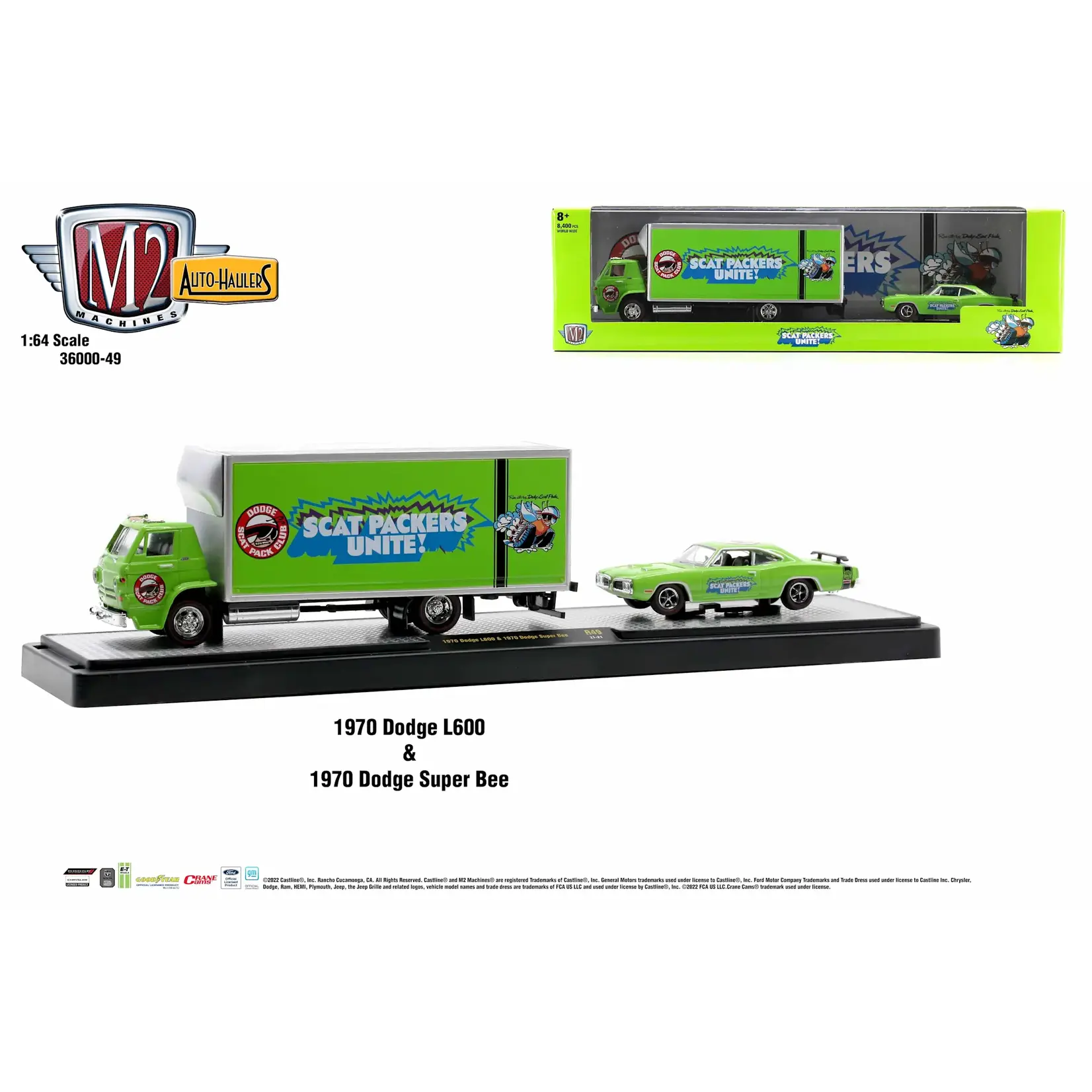 M2 Machines M2-36000-R49-21-21 M2 Machines 1970 Dodge L600 Super Bee Auto-Haulers