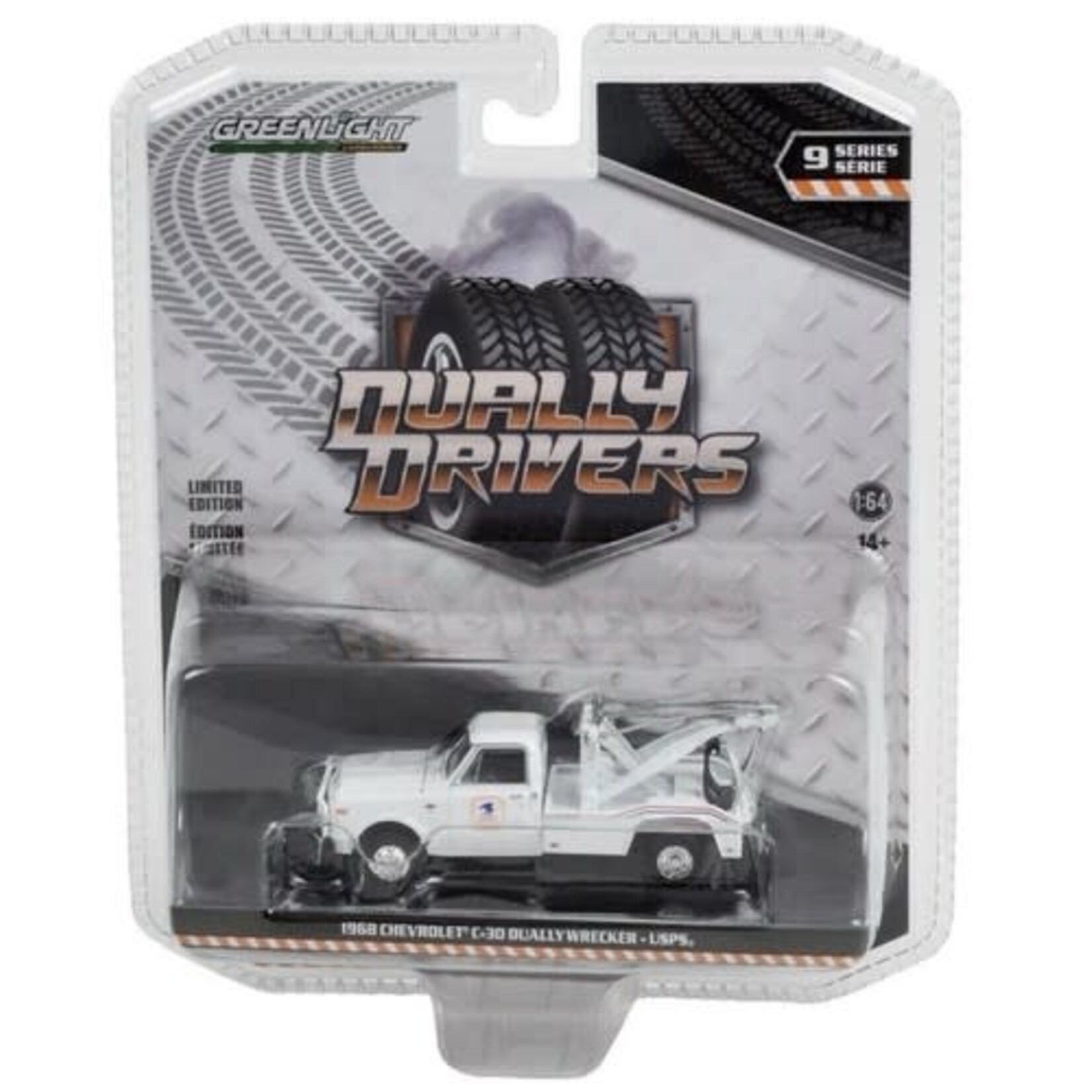 Greenlight GLT46070-A Greenlight 1968 Chevy C30 Dually Wrecker Dually Drivers Series 7