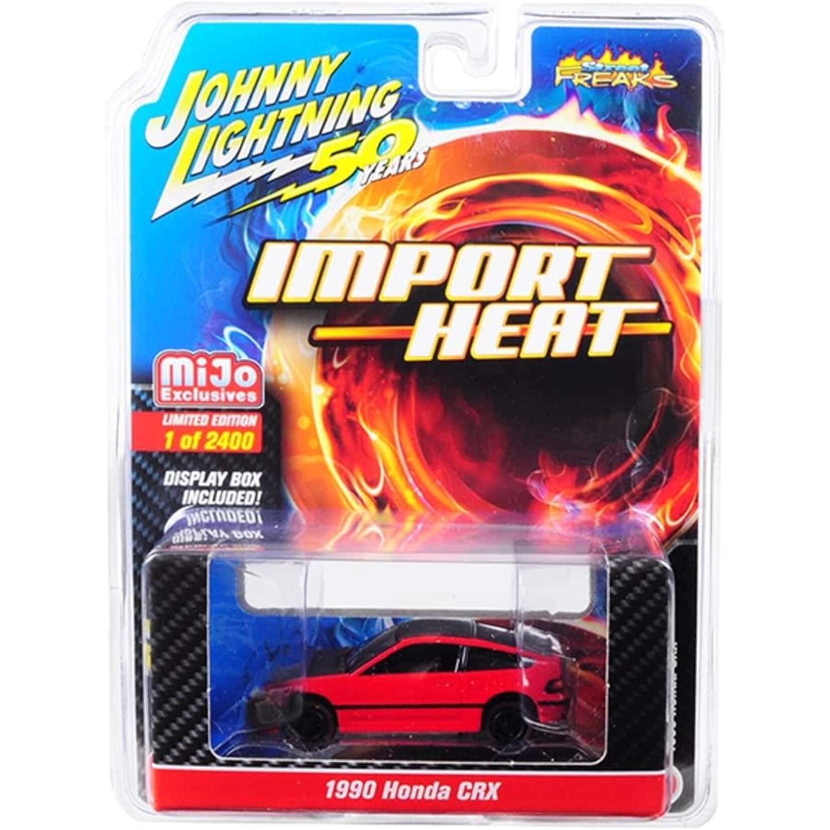 Johnny Lightning JLCP7200 Johnny Lightning 1990 HONDA CRX Import Heat Street Freaks Mijo Exclusives