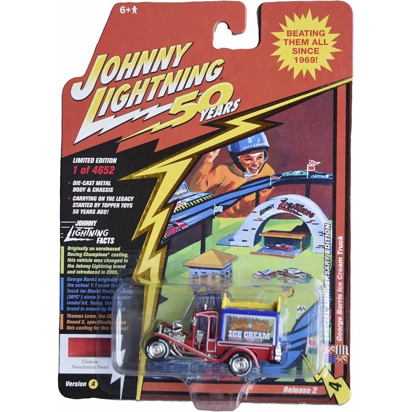 Johnny Lightning JLCG020-4 Johnny Lightning George Barris Ice Cream Truck RED