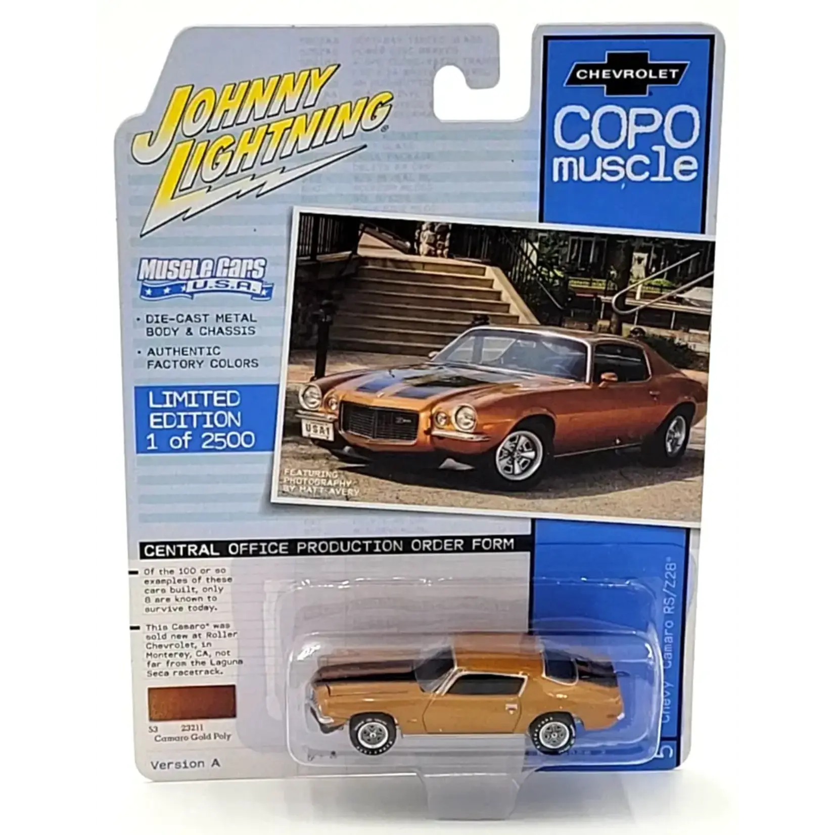 Johnny Lightning JLCM023-A5 Johnny Lightning 1970 1/2 COPO Chevy Camaro RS/Z28 Muscle Cars U.S.A.