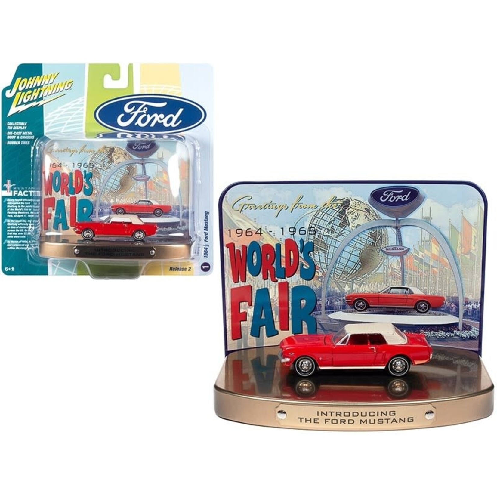 Johnny Lightning JLDR012-1 Johnny Lightning  1964 1/2 Ford Mustang World's Fair