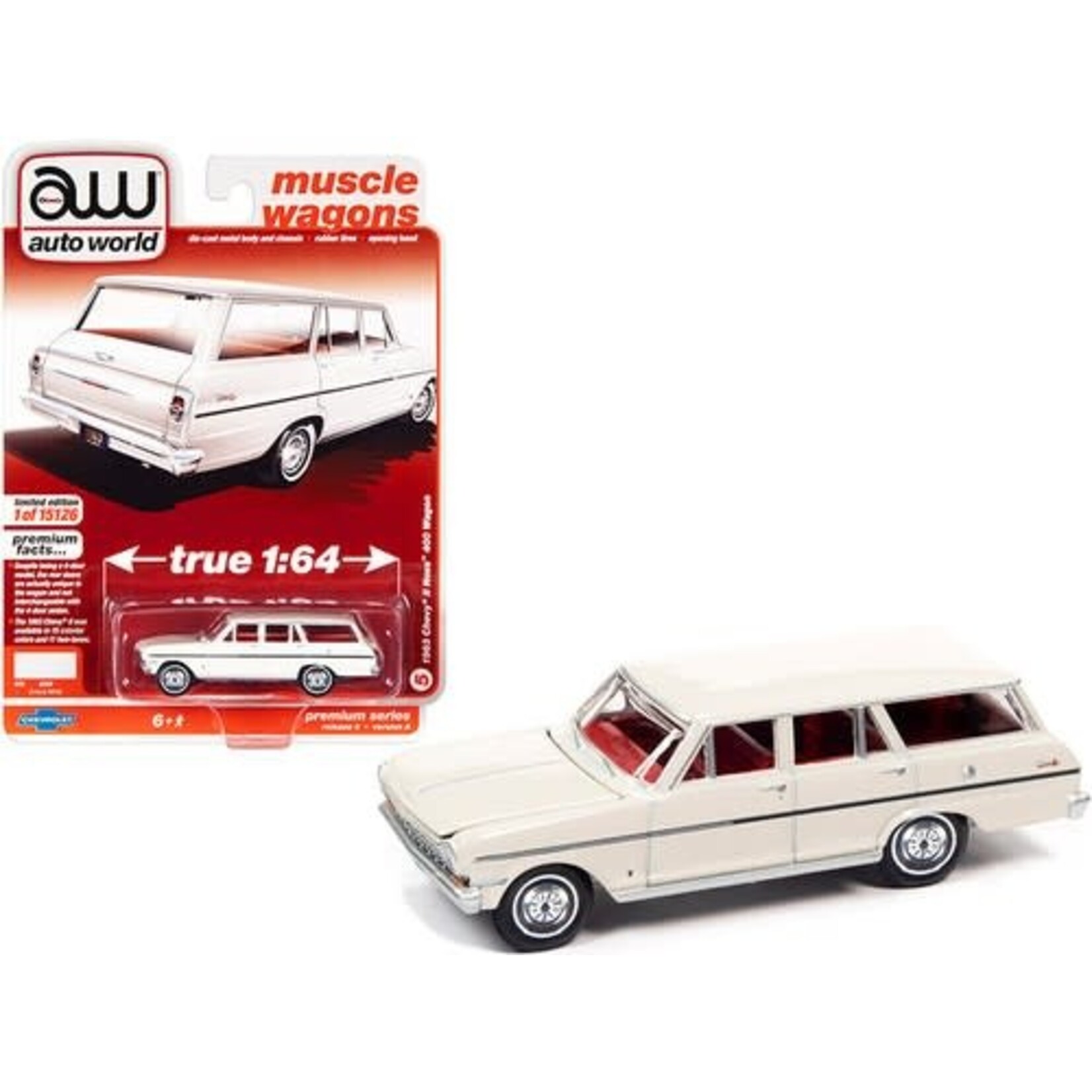 Auto World AW64332-A5 Auto World 1963 Chvey II Nova