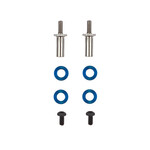 Team Associated ASC21637 Assoicated RC28R FT Adjustable Front Axles, Titanium
